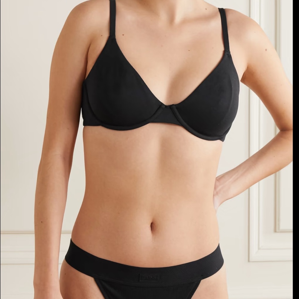 SKIMS Cotton Jersey Underwire Bra